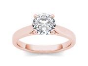 14k Rose Gold 1ct TDW DiamondSolitaire Engagement Ring H I I2