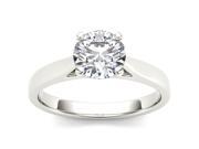 14k White Gold 1ct TDW DiamondSolitaire Engagement Ring H I I2