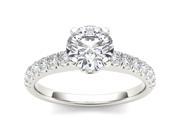 14k White Gold 1 1 2ct TDW Diamond Solitaire Engagement Ring H I I2