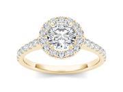 14k Yellow Gold 1 1 4ct TDW Diamond Single Frame Solitaire Engagement Ring H I I2