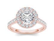 14k Rose Gold 1 1 2ct TDW Diamond Solitaire Engagement Ring H I I2