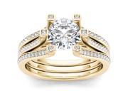 14k Yellow Gold 1 1 2ct TDW Diamond Solitaire Engagement Ring H I I2