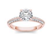 14k Rose Gold 3 4ct TDW Solitaire Diamond Engagement Ring H I I2