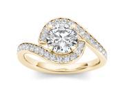 14k Yellow Gold 1 1 2ct TDW Diamond Solitaire Engagement Ring H I I2