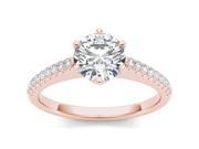 14k Rose Gold 1 1 4ct TDW Diamond Solitaire Engagement Ring H I I2