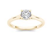 14k Yellow Gold 3 4ct TDW Three Stone Diamond Engagement Ring H I I2
