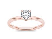 14k Rose Gold 3 4ct TDW Diamond Solitaire Engagement Ring H I I2