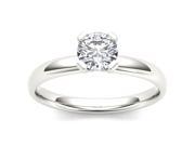 14k White Gold 1ct TDW Solitaire Diamond Engagement Ring H I I2