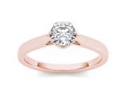 14k Rose Gold 3 4ct TDW Diamond Solitaire Engagement Ring H I I2