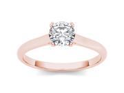 14k Rose Gold 3 4ct TDW Solitaire Diamond Engagement Ring H I I2