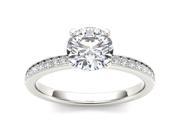 14k White Gold 1ct TDW Diamond Solitaire Engagement Ring H I I2