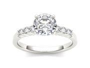 14k White Gold 1ct TDW Diamond Solitaire Engagement Ring H I I2