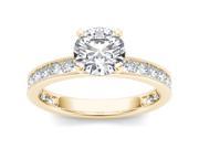 14k Yellow Gold 1 1 2ct TDW Diamond Engagement Ring H I I2