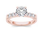 14k Rose Gold 7 8ct TDW Diamond Solitaire Engagement Ring H I I2