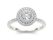 De Couer 14k White Gold 7 8ct TDW Diamond Solitaire Engagement Ring H I I2