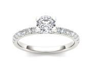 De Couer 14k White Gold 1 1 2ct TDW Diamond Solitaire Engagement Ring H I I2