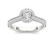 De Couer 14k White Gold 1 1 4ct TDW Diamond Solitaire Engagement Ring H I I2
