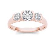 De Couer 14k Rose Gold 1 1 4ct TDW Diamond Solitaire Engagement Ring H I I2