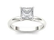 De Couer 14k White Gold 1 5ct TDW Diamond Overwhelming Solitaire Engagement Ring H I I2