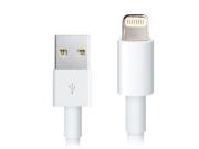 Charging Data Transmission Cable for iPhone 5 iPod Touch 5 iPod Nano 7 iPad 4 1 meters White