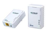 EDUP EP PLC5513 200Mbps PowerLine Network Electric Power Adapter Link Ethernet Homeplug White