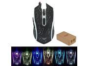 USB Wired Cool Lighting Mice Luminous Gaming Mouse Splash Blood Pattern Design With Colorful LED Light PS 2