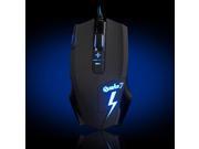 Ajazz Quake7 USB Wired 2400 DPI Blue LED HUANO Switch Gaming Mouse Quiet Silenct Click Black