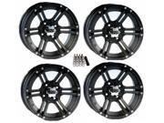 ITP SS212 UTV Wheels Rims Black 12 Polaris RZR 1000 XP Ranger XP 900 1000