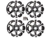 ITP SS312 ATV Wheels Rims Black 12 Kawasaki Teryx Mule