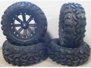 MSA Black Kore 14 UTV Wheels 26 Bajacross Tires Yamaha Viking Wolverine YXZ1000R