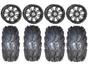 STI HD3 14 Wheels Black 28 MotoGrip Tires Sportsman 550 850 1000