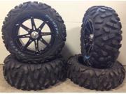 MSA Black Diesel 15 ATV Wheels 26 BigHorn Tires Sportsman RZR Ranger