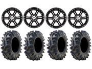 ITP SS212 14 Wheels Black 29.5 Terminator Tires Can Am Commander Maverick Renegade Outlander Defender