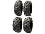 Full set of STI Black Diamond XTR DOT Radial 27x9 14 and 27x11 14 ATV Tires 4