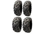 Full set of STI Black Diamond XTR DOT Radial 26x9 12 and 26x12 12 ATV Tires 4