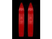 Pair of Red Slydog Hell Hound 7 1 4 Snowmobile Skis