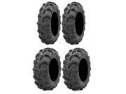 Full set of ITP Mud Lite XL 26x9 12 and 26x12 12 ATV Tires 4
