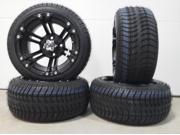 ITP SS212 Black Golf Wheels 12 205x30 12 Tires E Z GO Club Car