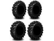 Full set of Interco Swamp Lite 26x9 12 and 26x12 12 ATV Tires 4