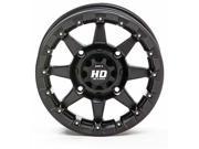 STI HD5 Beadlock Matte Black ATV Wheel 14x7 4 115 5 2 [14HB529]