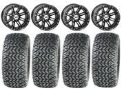 STI HD3 Gloss Black Golf Wheels 12 23x10 12 All Trail Tires Yamaha