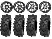 STI HD3 14 Wheels Black 32 Mudda Inlaw Tires Kawasaki Teryx Mule