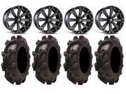 MSA Black Kore 14 ATV Wheels 32 Mammoth Mayhem Tires Kawasaki Teryx Mule
