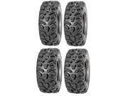 Full set of Kenda Bear Claw HTR Radial 8ply 26x9 14 and 26x11 14 ATV Tires 4
