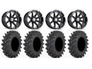 MSA Black Diesel 15 ATV Wheels 31 Outback Max Tires Sportsman 550 850 1000