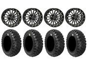 ITP Black Ops Beadlock 14 Wheels 28 Kanati Mongrel Tires Kawasaki Teryx Mule