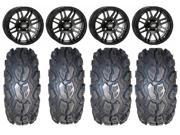 ITP SS316 14 Wheels Black Ops 28 MotoGrip Tires Arctic Cat TBX TRV MudPro