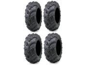 Full set of Maxxis Zilla 25x8 12 and 25x11 10 ATV Mud Tires 4