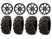 STI HD4 14 Wheels Black 26 Black Diamond Tires Kawasaki Teryx Mule