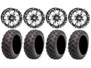 STI HD3 14 Wheels Machined 28 Reptile Tires Honda Rincon Yamaha Rhino Kawasaki Brute Force Suzuki KingQuad